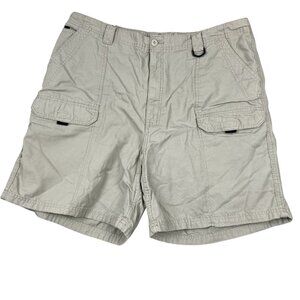 Wrangler Mens Cargo Shorts 44 Beige Cotton Casual Outdoor Summer Wear